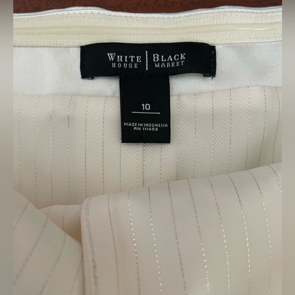 WHBM Ivory Halter Tuxedo Vest - Picture 5 of 7